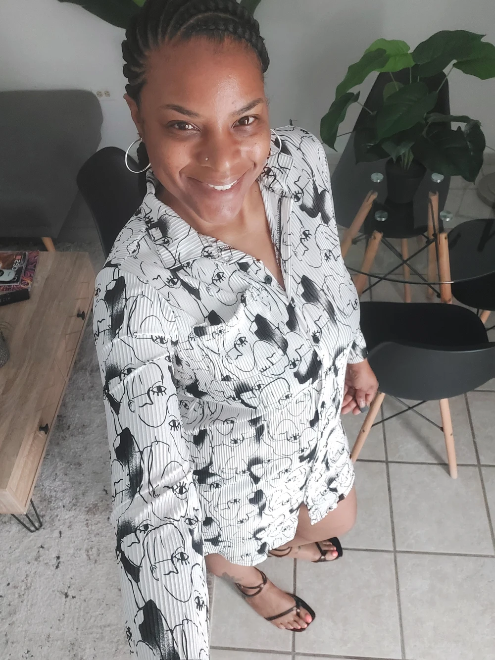 Candace Grove at the studio